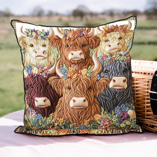 Cattle Charm Quilted Pillow Case NCU0VH2053