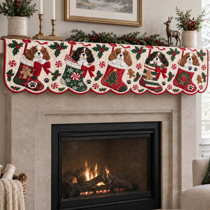 Cavalier Stocking Joy Quilted Mantel Scarf SN0HH0524