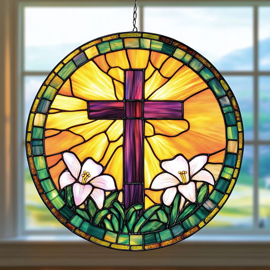 Celestial Cross - Window Hanging Suncatcher NCU0VL014
