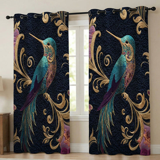 Celestial Bloom Quilted Curtains NCU0TN270