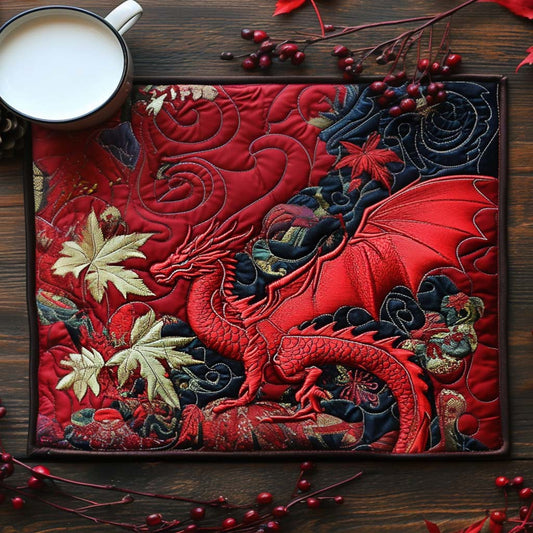Celestial Dragon Flight Quilted Placemat NCU0NT8873