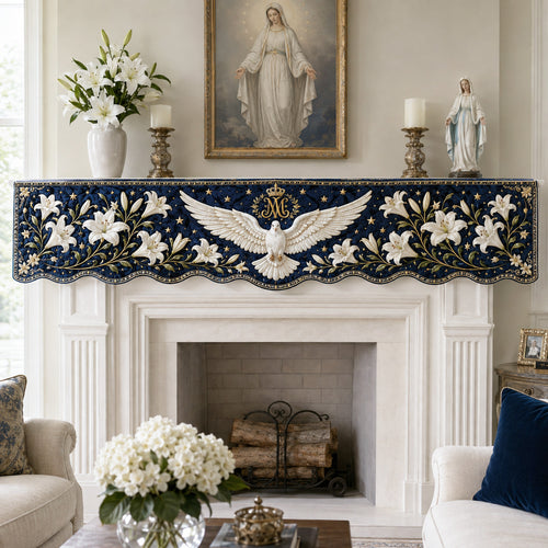 Celestial Mother Quilted Mantel Scarf SN0TV257