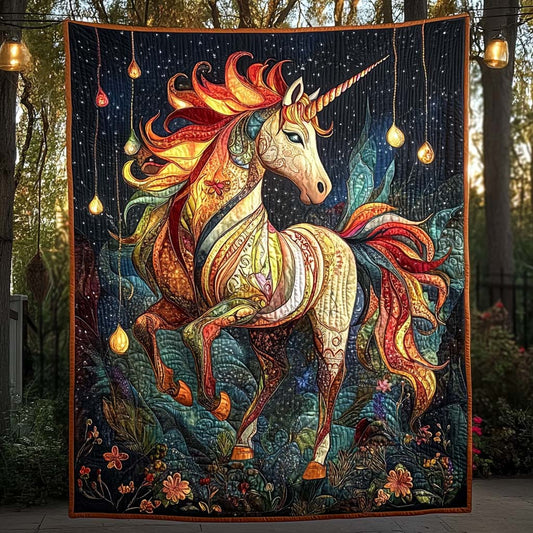 Celestial Unicorn Quilted Blanket NCU0DK888