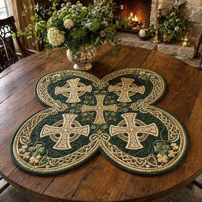 Celtic Garden Custom Shape Quilted Table Topper SN0TV193