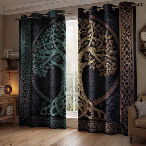Celtic Grove Quilted Curtains NCU0DX070