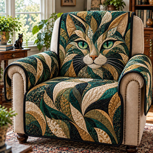 Celtic Leaf Cat Quilted Sofa Cover SN0DV1112
