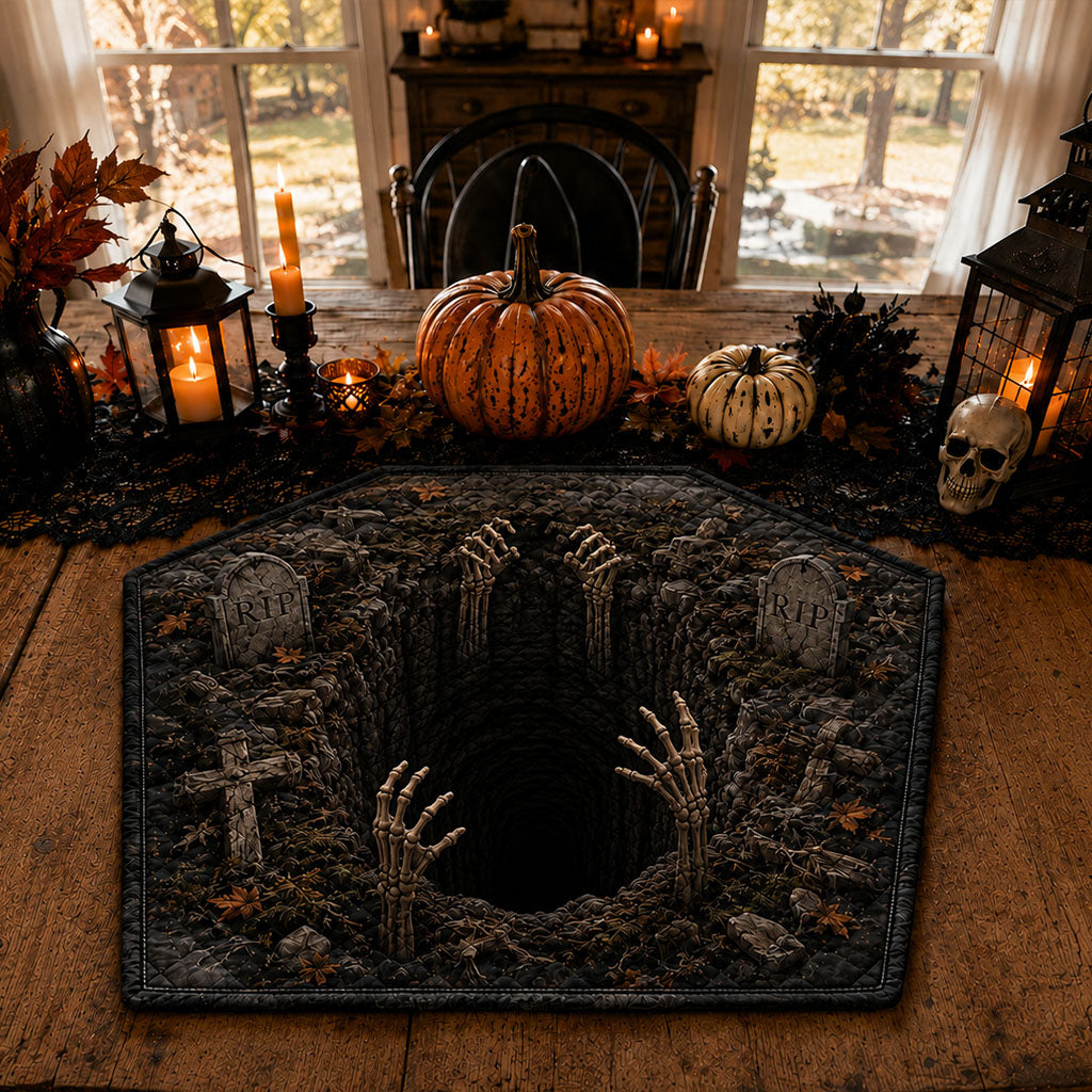 Cemetery Echoes Custom Shape Quilted Placemat SN0PT325