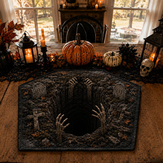 Cemetery Echoes Custom Shape Quilted Placemat SN0PT325