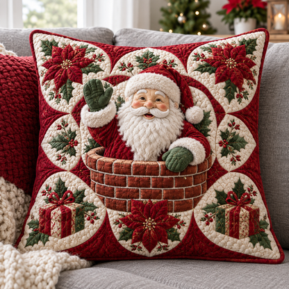 Santa Claus Wave Quilted Pillow Case SN0HH0040