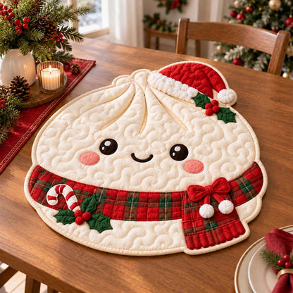 Cherry Dumpling Custom Shape Quilted Table Topper SN0HH0741