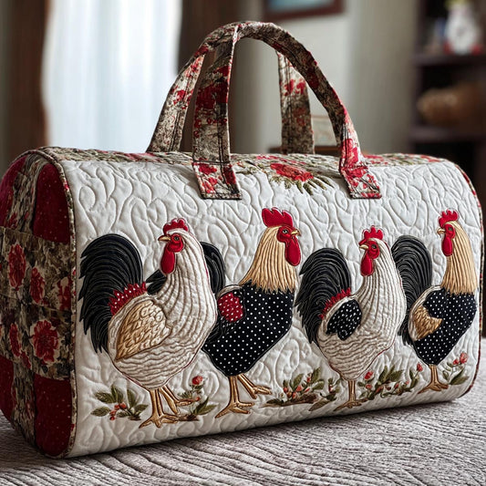 Chicken Charm Quilted Duffle Bag NCU0DK9804