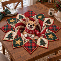 Chihuahua Holiday Custom Shape Quilted Table Topper SN0TD869