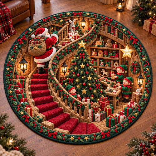 Chimney Workshop Quilted Round Mat SN0HH0690