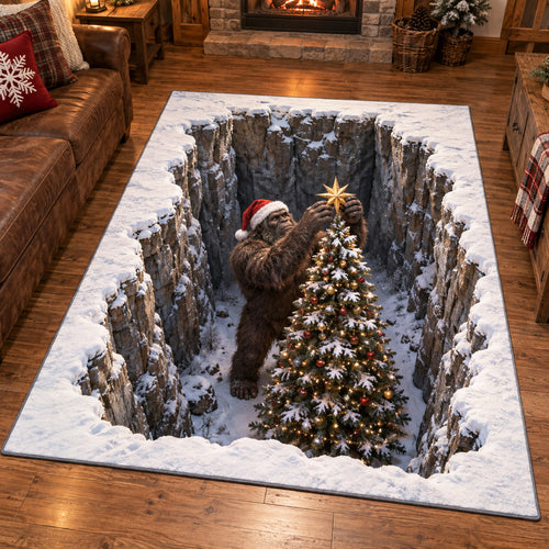 Christmas Bigfoot Area Rug SN0TV617