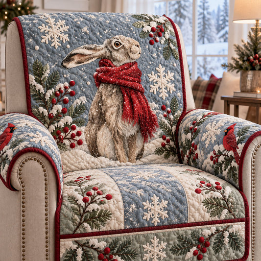 Christmas Bunny Wonderland Quilted Sofa Cover SN0PT1380