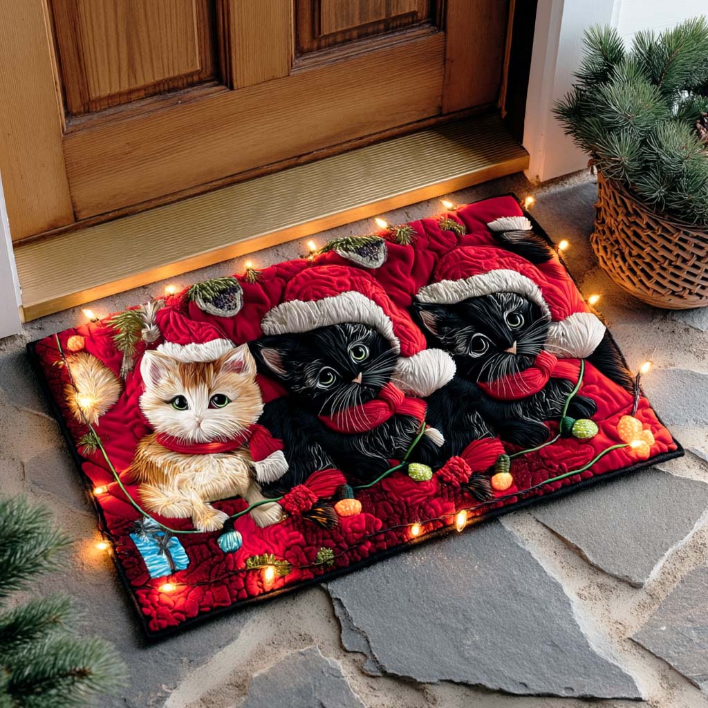 Christmas Cat Whiskers Doormat NCU0NTD1073