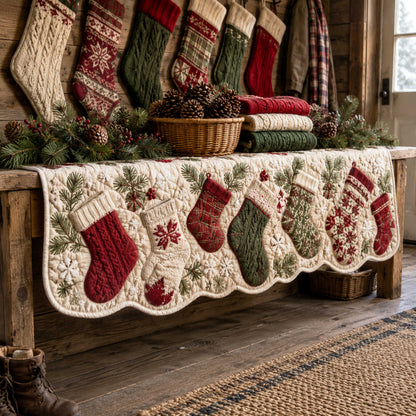 Christmas Charm Quilted Mantle Scarf SN0TD131