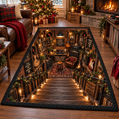 Christmas Guitar Haven Area Rug SN0DV861