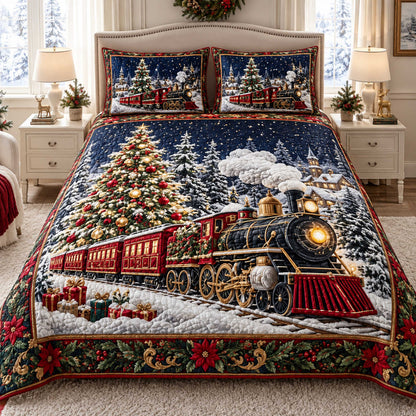 Christmas Journey 3-Piece Quilted Bedding Set SN0TD752