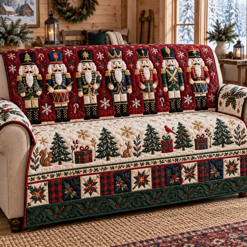 Christmas Keepsakes Quilted Sofa Cover SN0TV894
