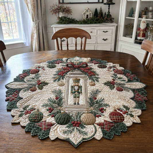 Christmas Lantern Glow Custom Shape Quilted Table Topper SN0PT969