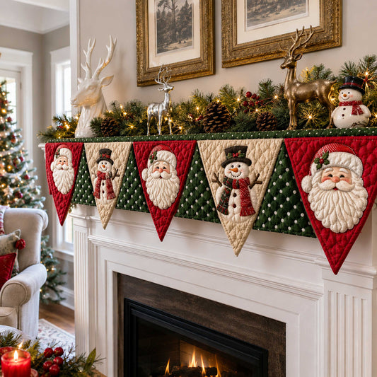 Christmas Magic Quilted Mantel Scarf SN0TD420