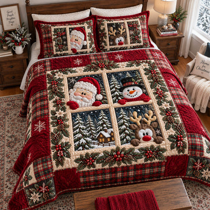 Christmas Magic at Home 3-Piece Quilted Bedding Set SN0PT1151