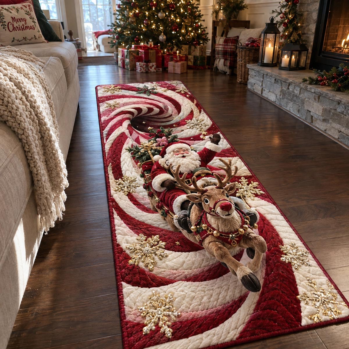 Christmas Rush Santa Runner Carpet SN0DV686