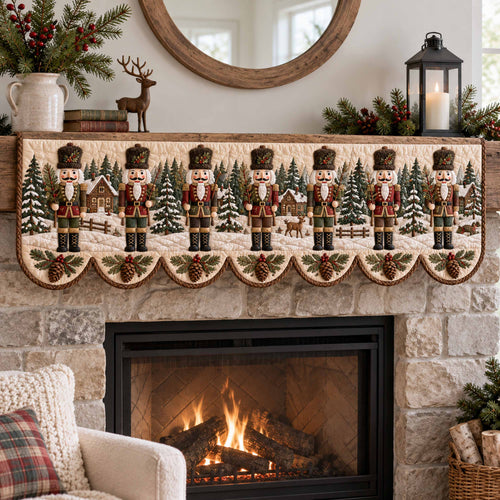 Christmas Sentry Quilted Mantel Scarf SN0TD1079