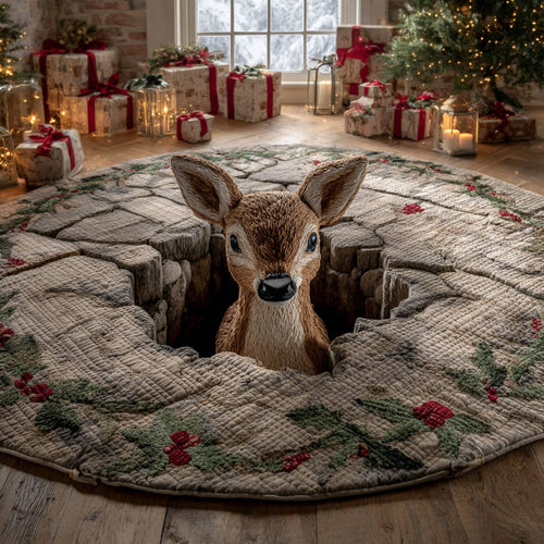 Christmas Spirit Round Carpet NCU0DV8416