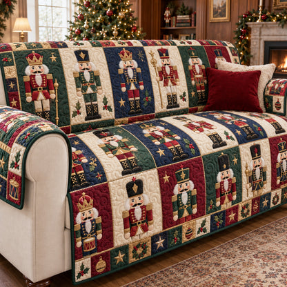 Christmas Storybook Quilted Sofa Cover SN0TV411