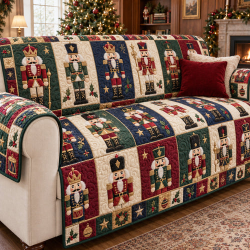 Christmas Storybook Quilted Sofa Cover SN0TV411