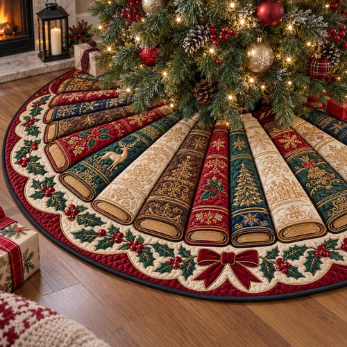 Christmas Testament Christmas Quilted Tree Skirt SN0TV586