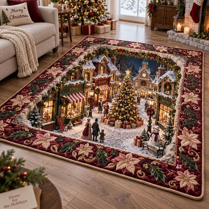 Christmas Town Square Area Rug SN0DV885