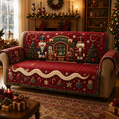Christmas Toy Shop Quilted Sofa Cover SN0DV144