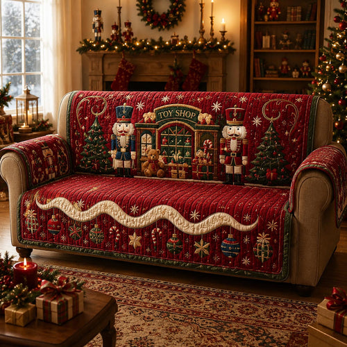 Christmas Toy Shop Quilted Sofa Cover SN0DV144