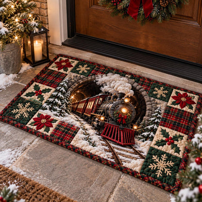 Christmas Train Tunnel Doormat SN0DV741