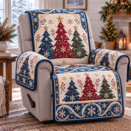 Christmas Trees Quilted Sofa Cover SN0TD1250