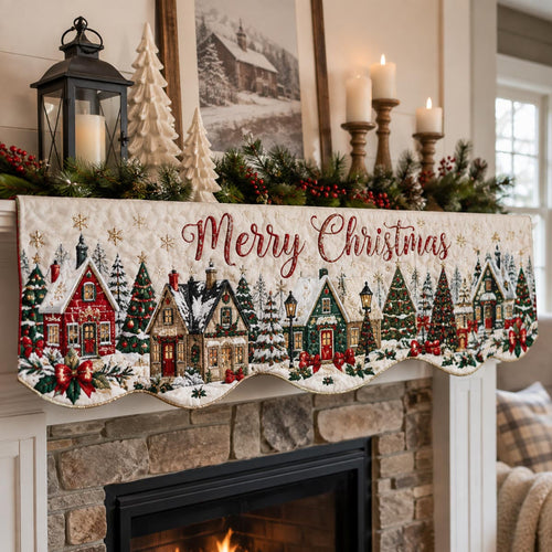 Christmas Village Mantle Scarf SN0DV296
