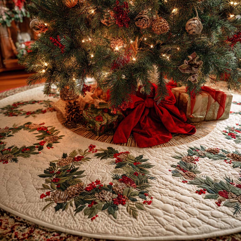 Christmas Wonder Christmas Quilted Tree Skirt NCU0NNT2494