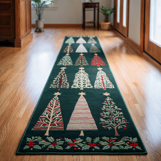 Classic Christmas Tree Runner Carpet NCU0HH956