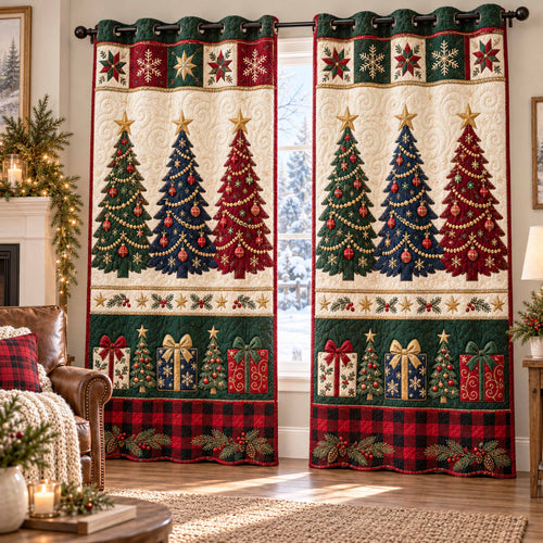 Classic Evergreen Quilted Curtains SN0TD1110