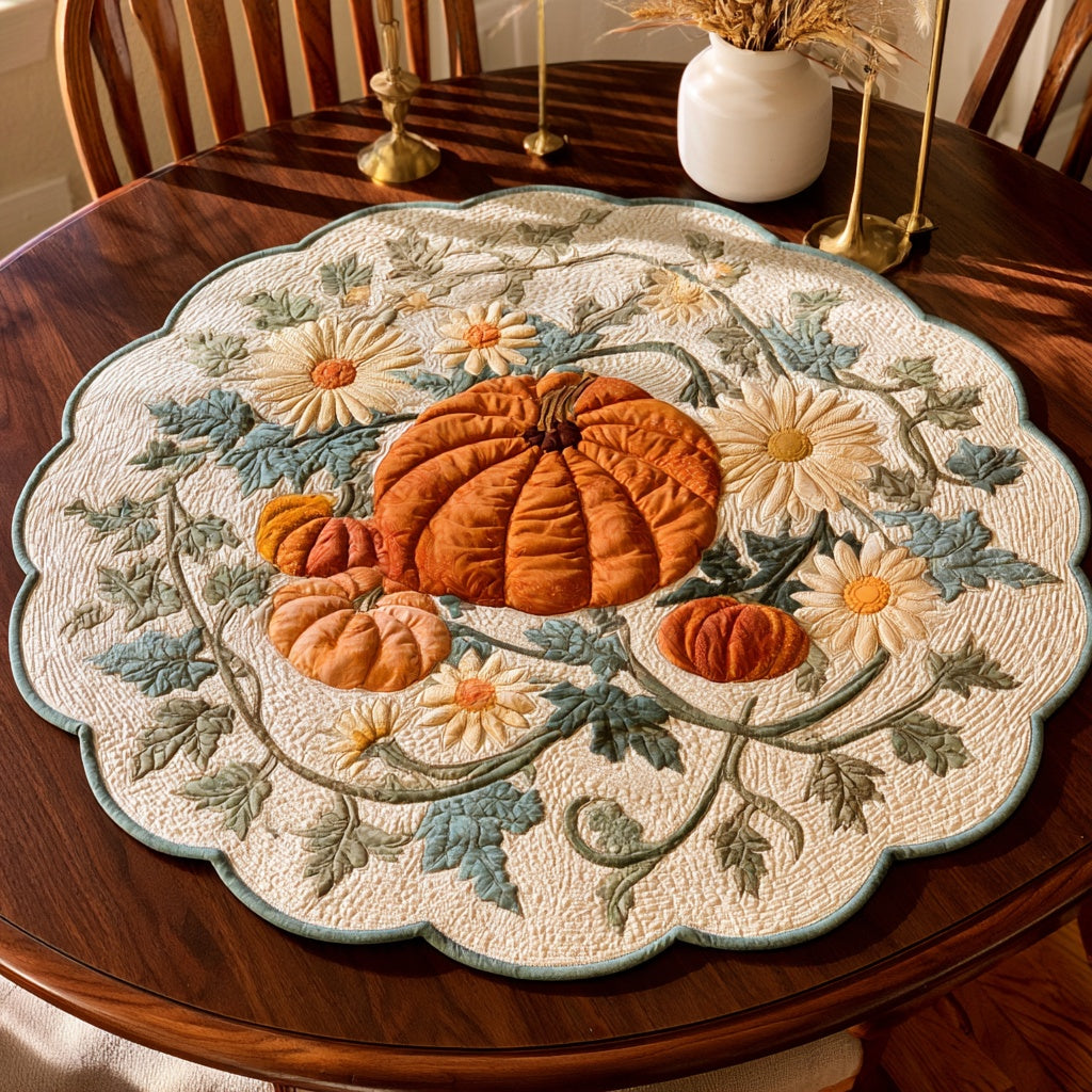 Classic Harvest Custom Shape Quilted Table Topper NCU0LV202