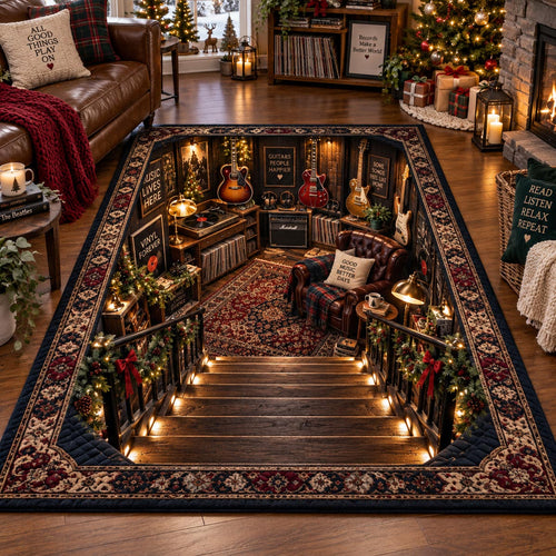 Classic Music Library Area Rug SN0DV862