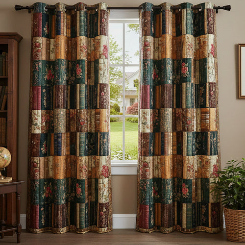 Classic Scholar Haven Quilted Curtains NCU0TP0161