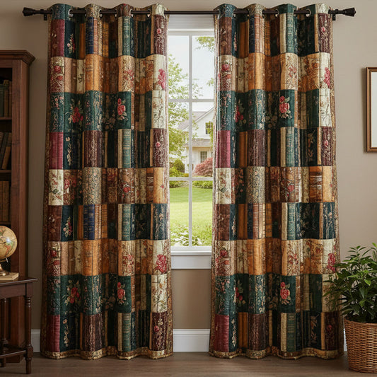 Classic Scholar Haven Quilted Curtains NCU0TP0161