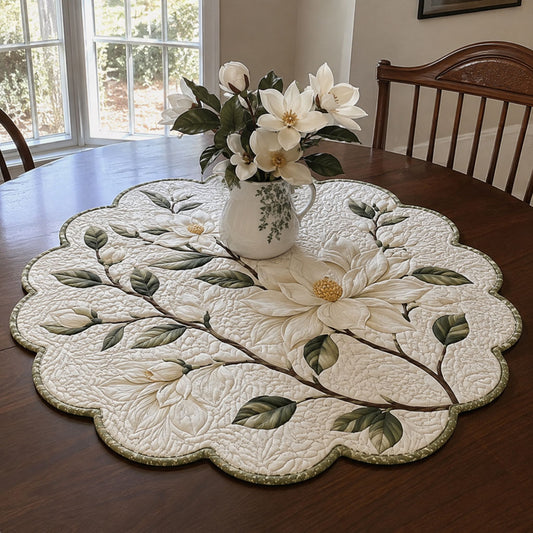 Classic Southern Petals Custom Shape Quilted Table Topper SN0PT926