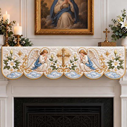 Cloud Angels Quilted Mantel Scarf SN0HH0939