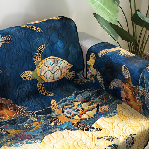 Coastal Dreams Quilted Sofa Cover NCU0PT1073