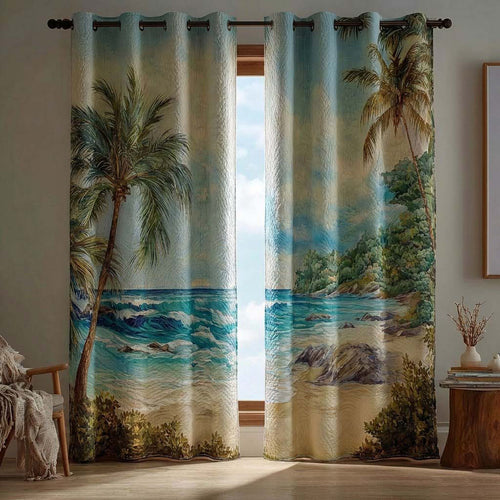 Coastal Still Quilted Curtains NCU0QQ264